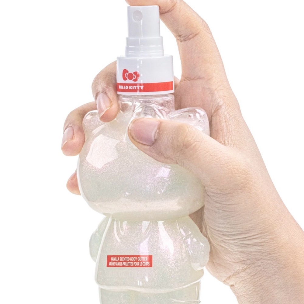 Hello Kitty Shimmering Body Glitter Spray - White